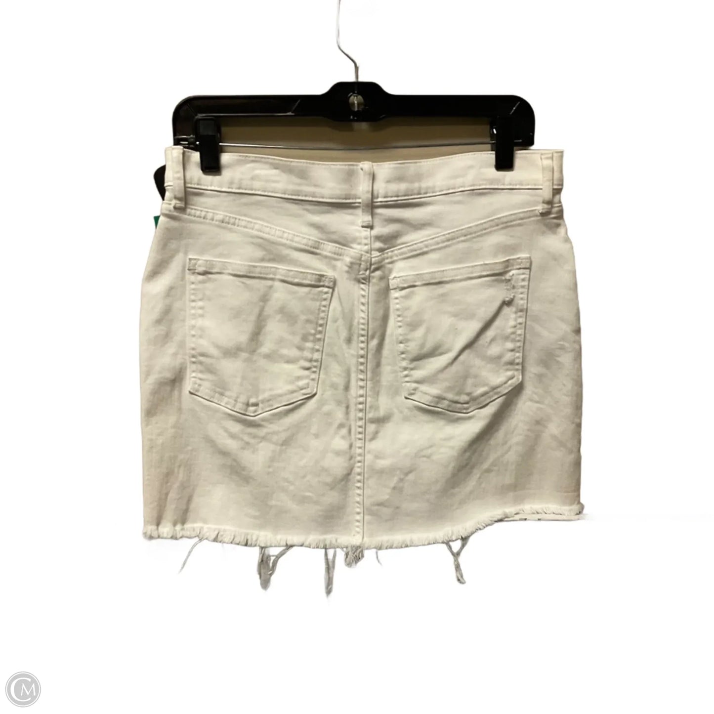 Skirt Mini & Short By Gap In White Denim, Size: 4