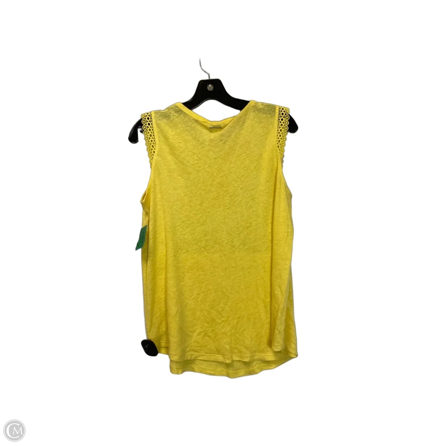 Top Short Sleeve By Michael By Michael Kors In Yellow, Size: S