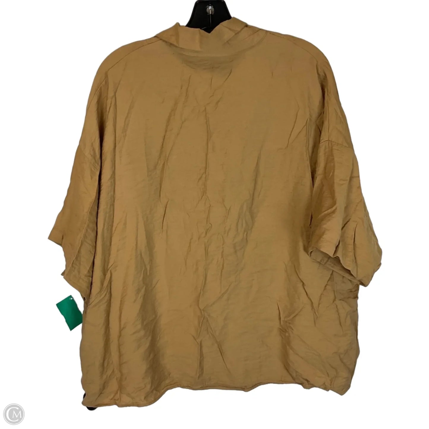 Top Short Sleeve By Anthropologie In Brown, Size: M