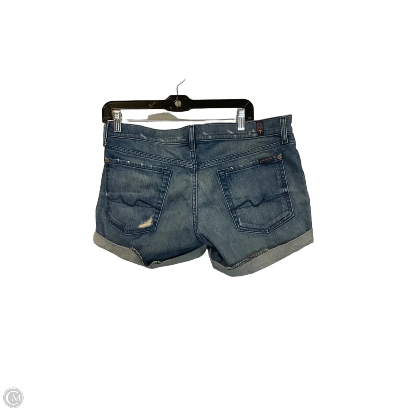 Shorts By 7 For All Mankind In Blue Denim, Size: 12