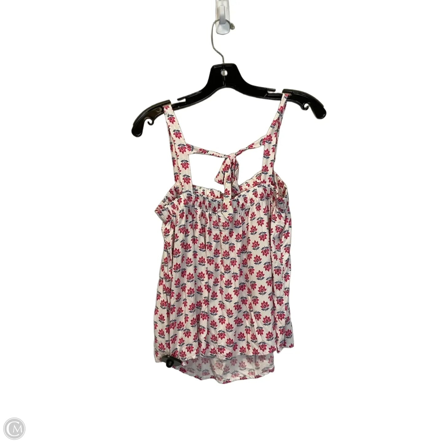 Top Sleeveless By Old Navy In Pink & White, Size: S