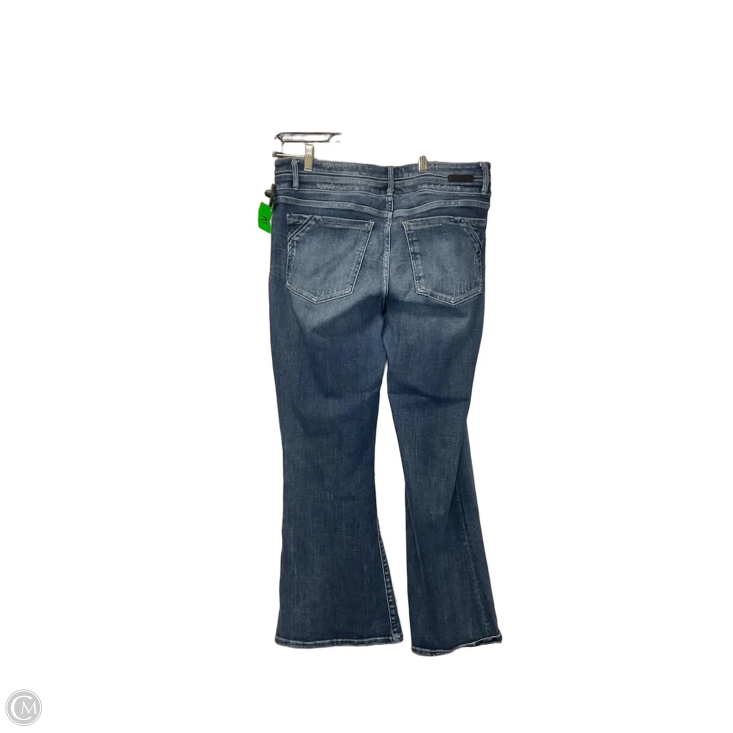 Jeans Flared By Buckle Black In Blue Denim, Size: 14