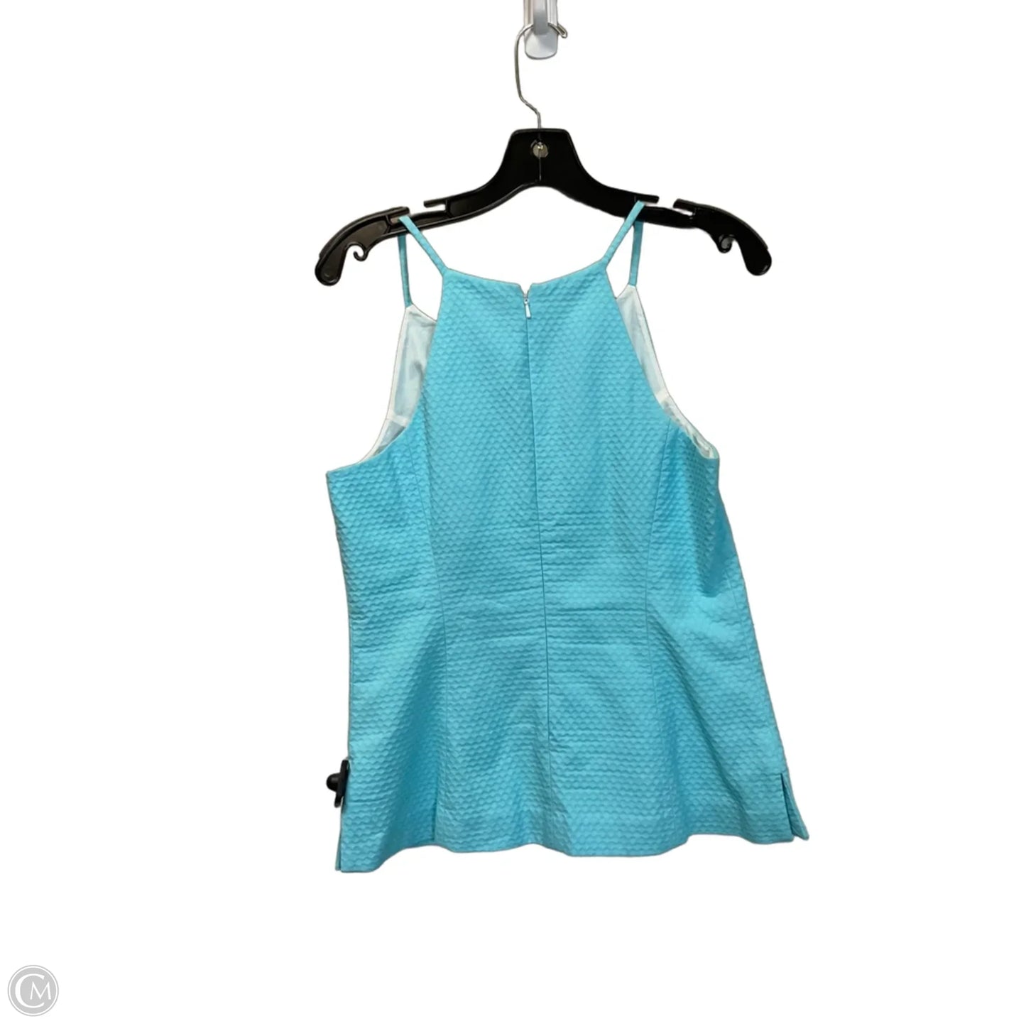 Top Sleeveless Designer By Lilly Pulitzer In Blue & White, Size: S