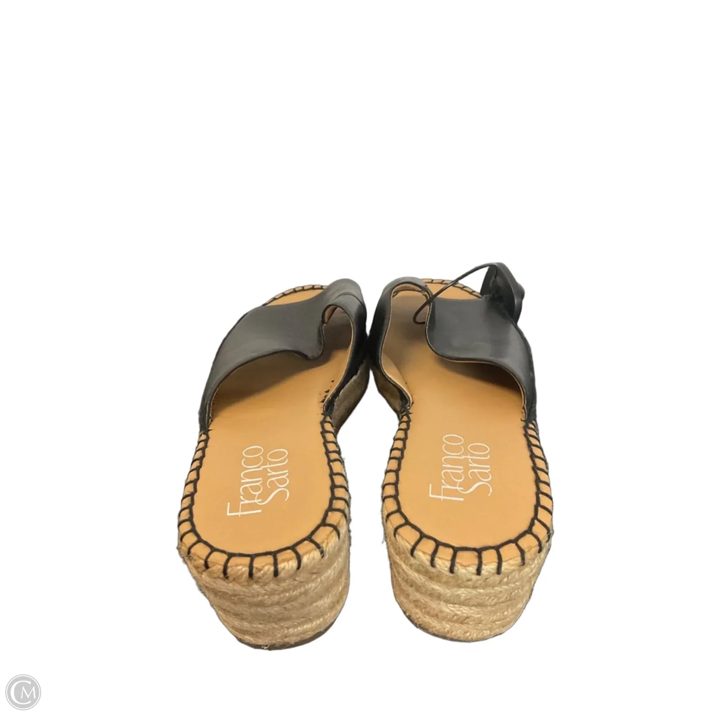 Sandals Heels Wedge By Franco Sarto In Black, Size: 6.5
