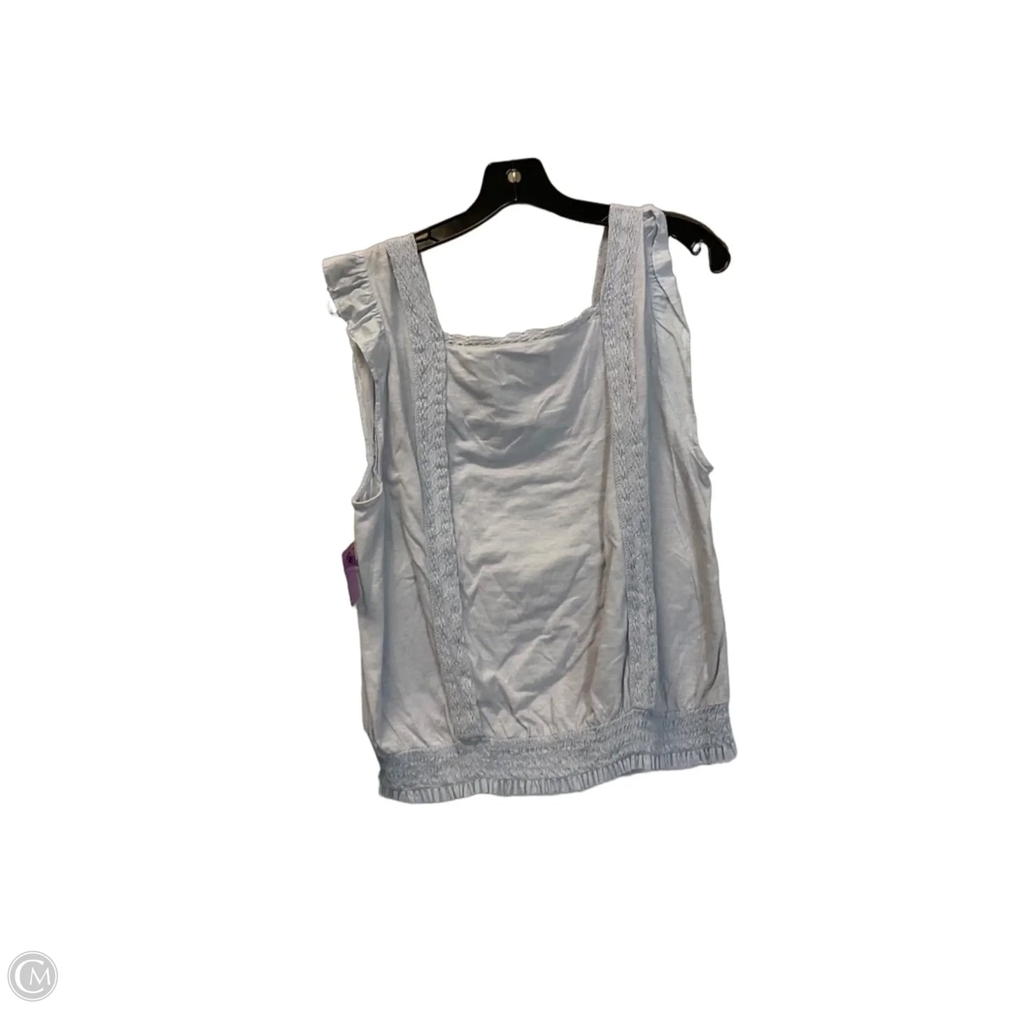Top Sleeveless By Lucky Brand In Blue, Size: Xl
