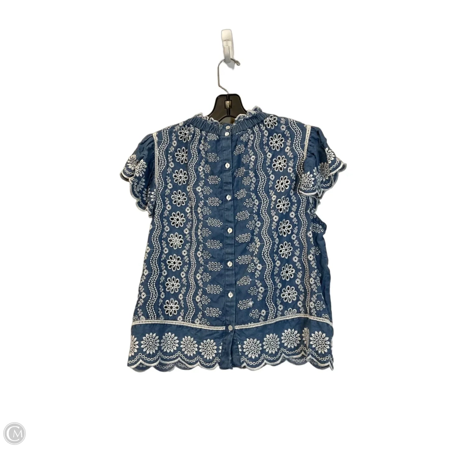 Top Sleeveless By Clothes Mentor In Blue, Size: L