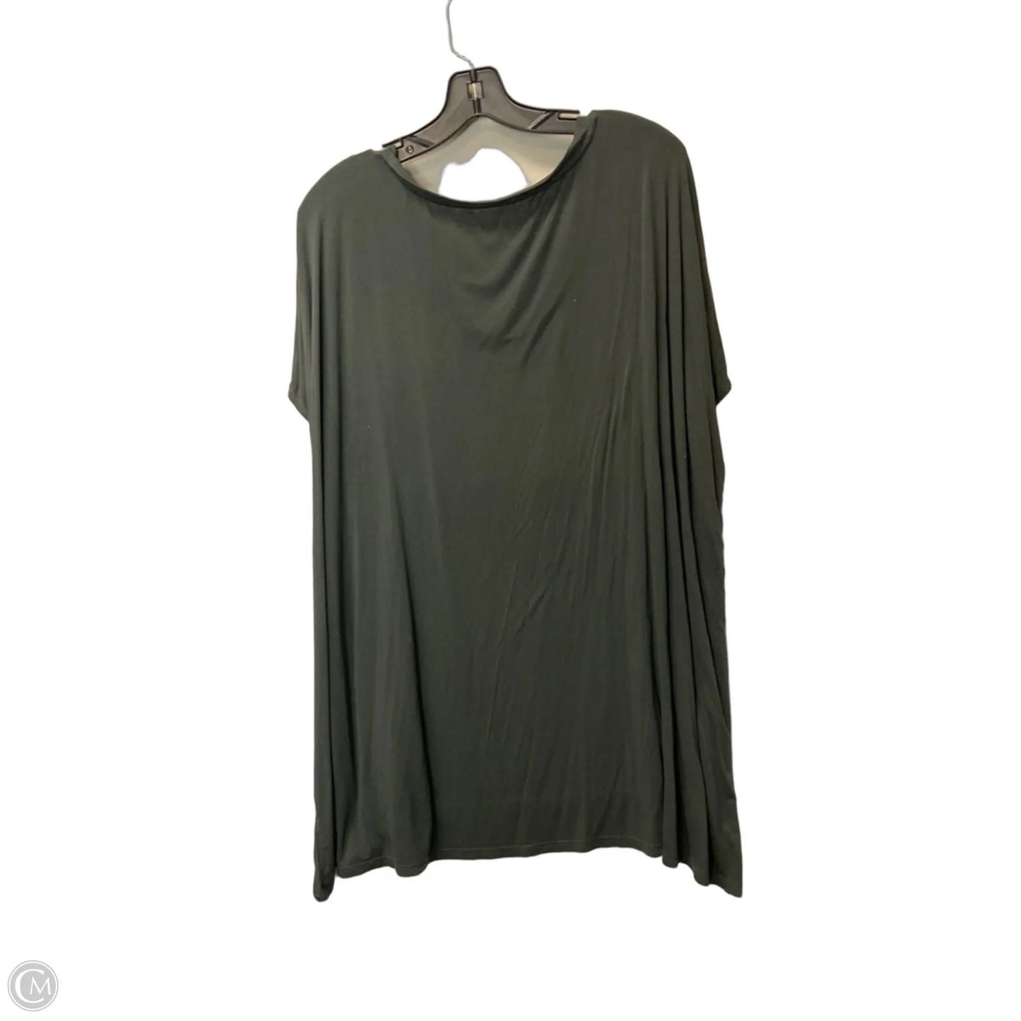 Top Short Sleeve By Loft In Green, Size: 1x