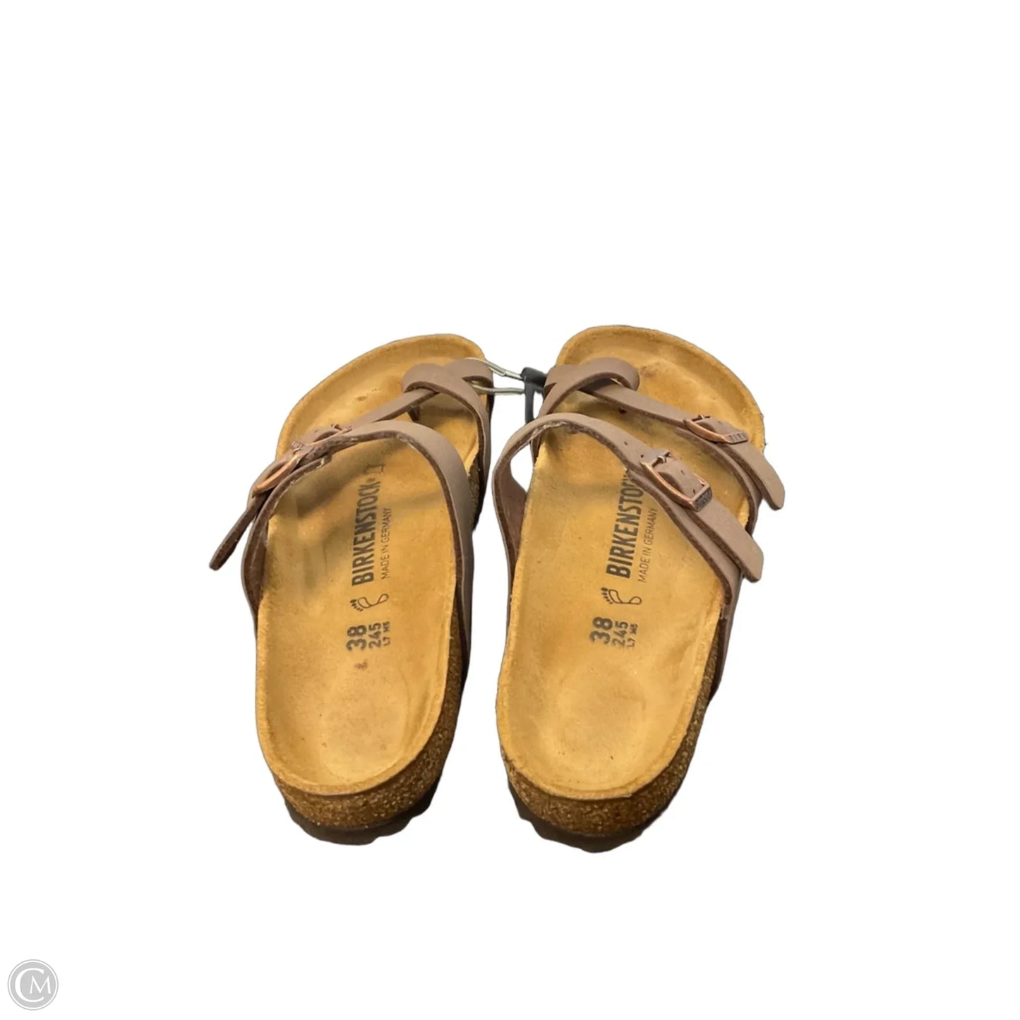 Sandals Flats By Birkenstock In Brown, Size: 7.5