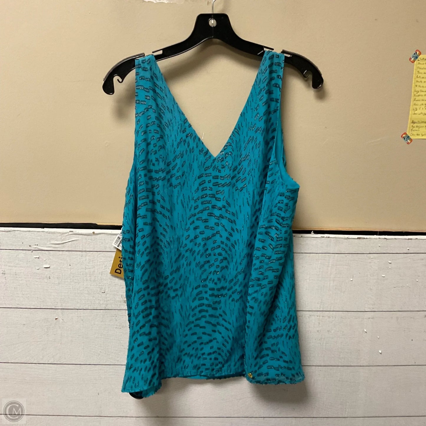 Top Sleeveless Designer By Lilly Pulitzer In Teal, Size: L