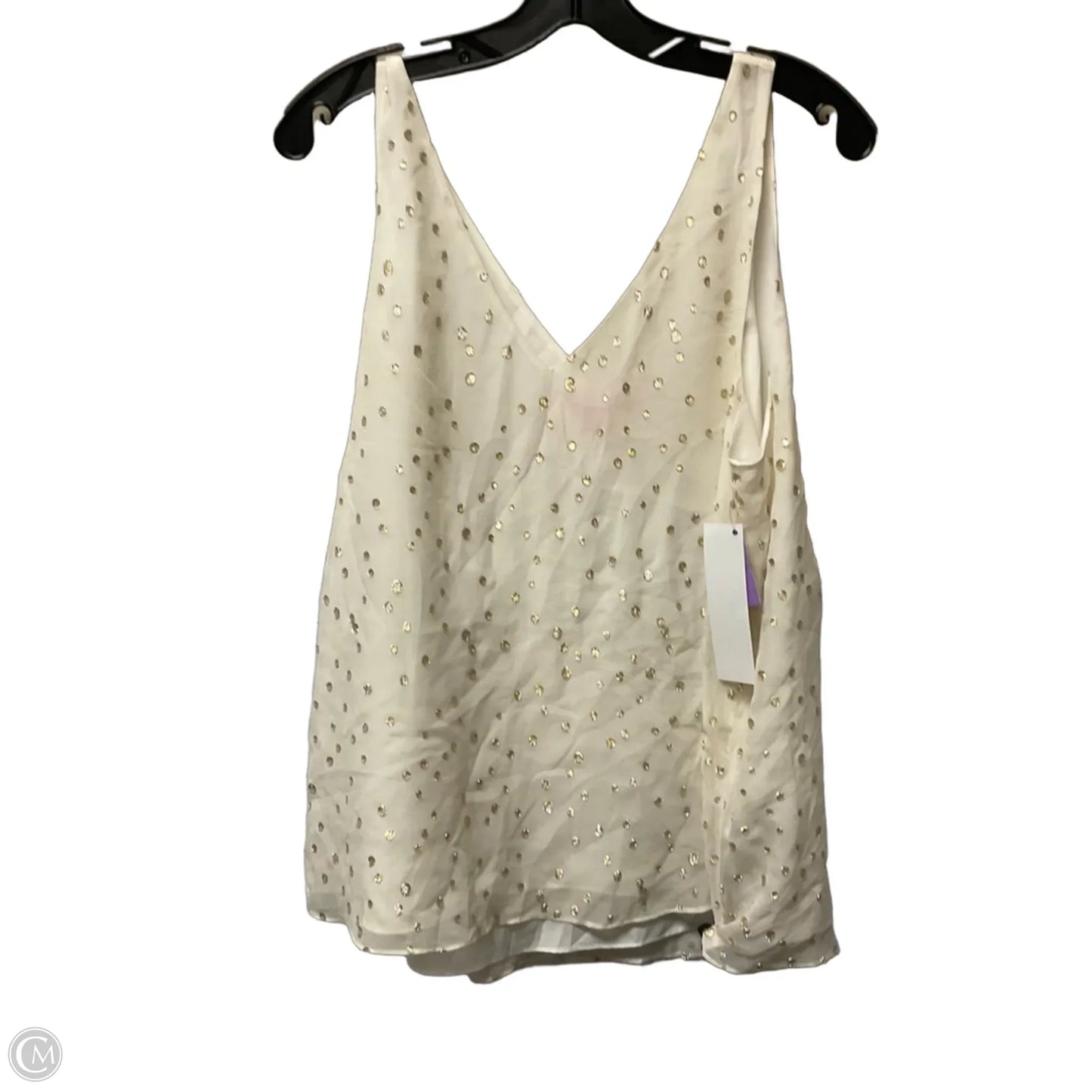 Top Sleeveless Designer By Lilly Pulitzer In Cream, Size: L