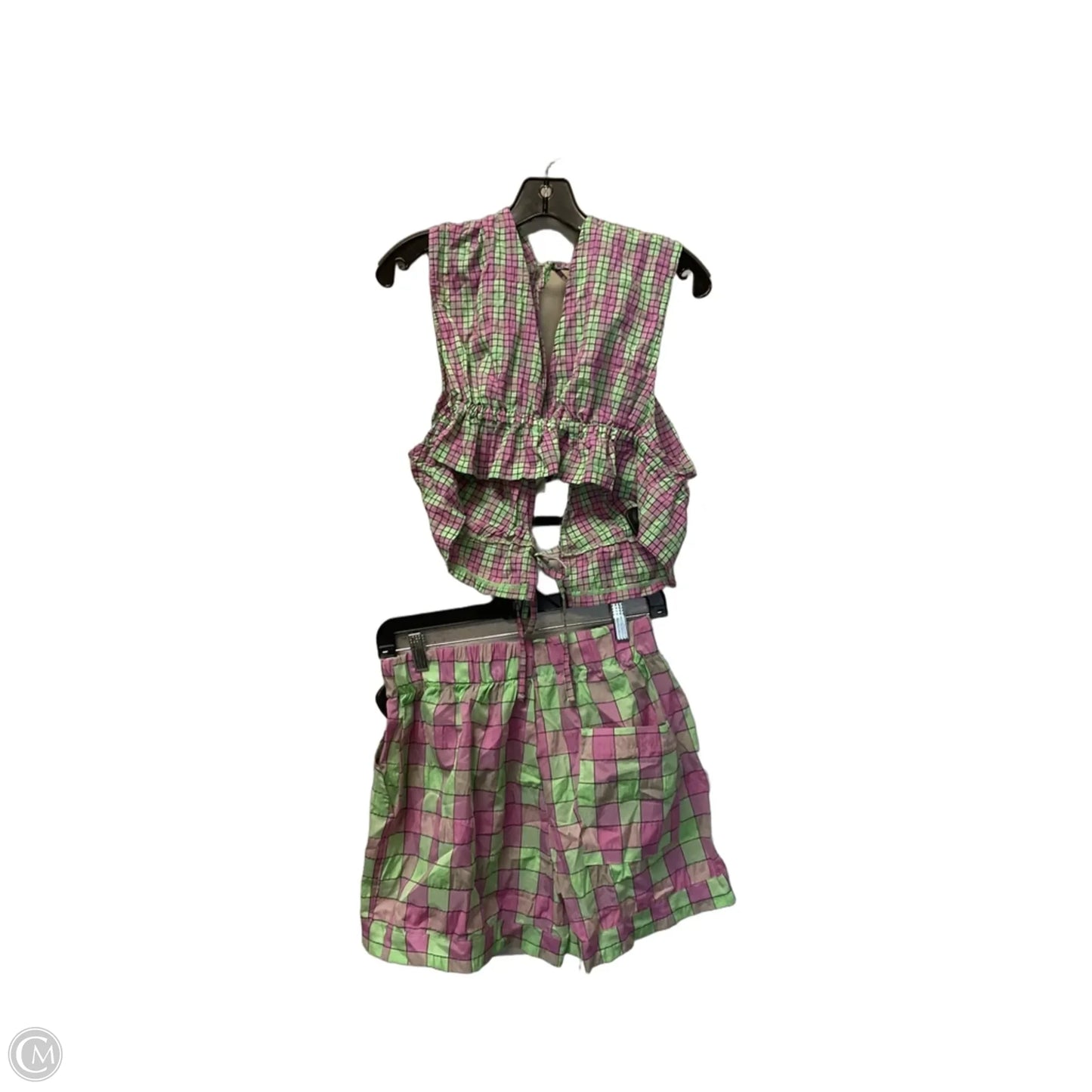 Shorts Set By Free People In Green & Purple, Size: S