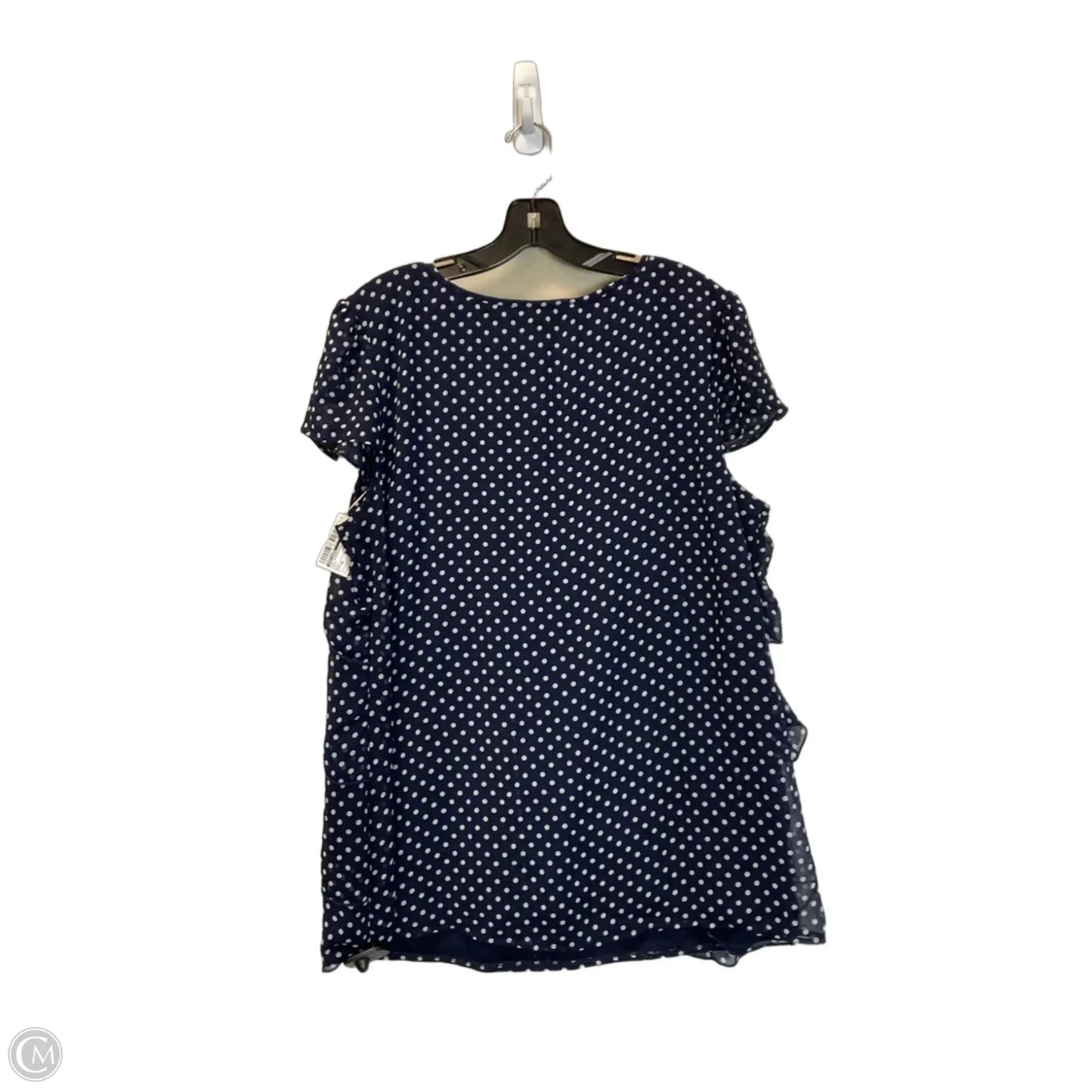 Top Sleeveless By Dressbarn In Blue, Size: 1x