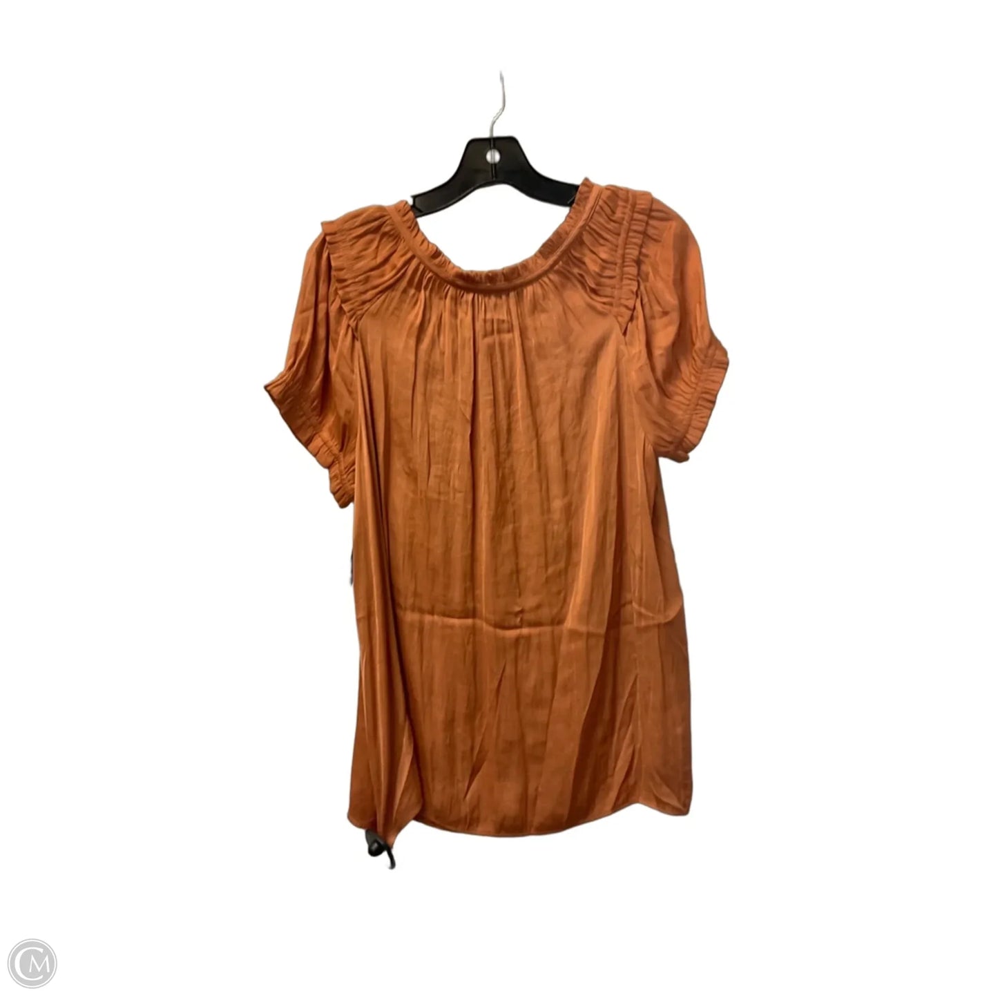 Top Short Sleeve By Catherine Malandrino In Orange, Size: L
