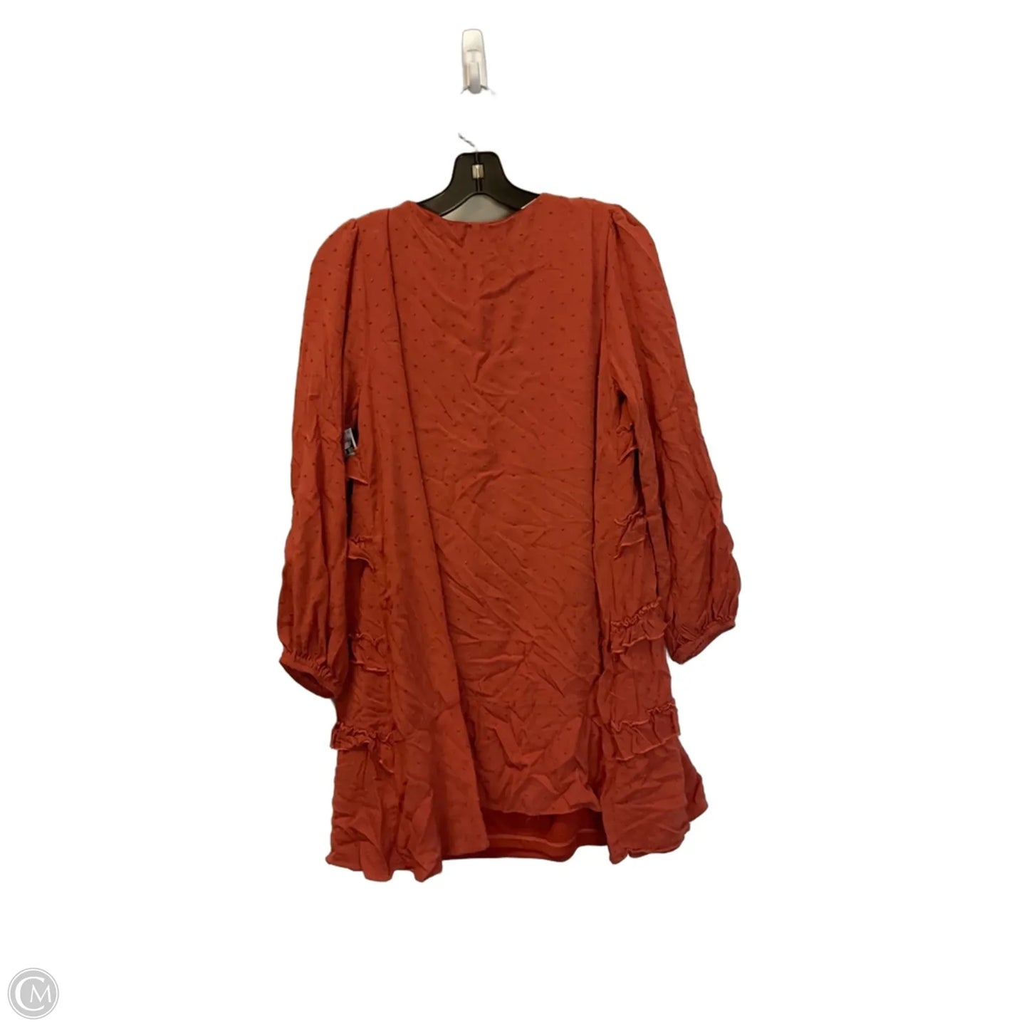 Dress Casual Short By Peach Love Cream California In Orange, Size: L