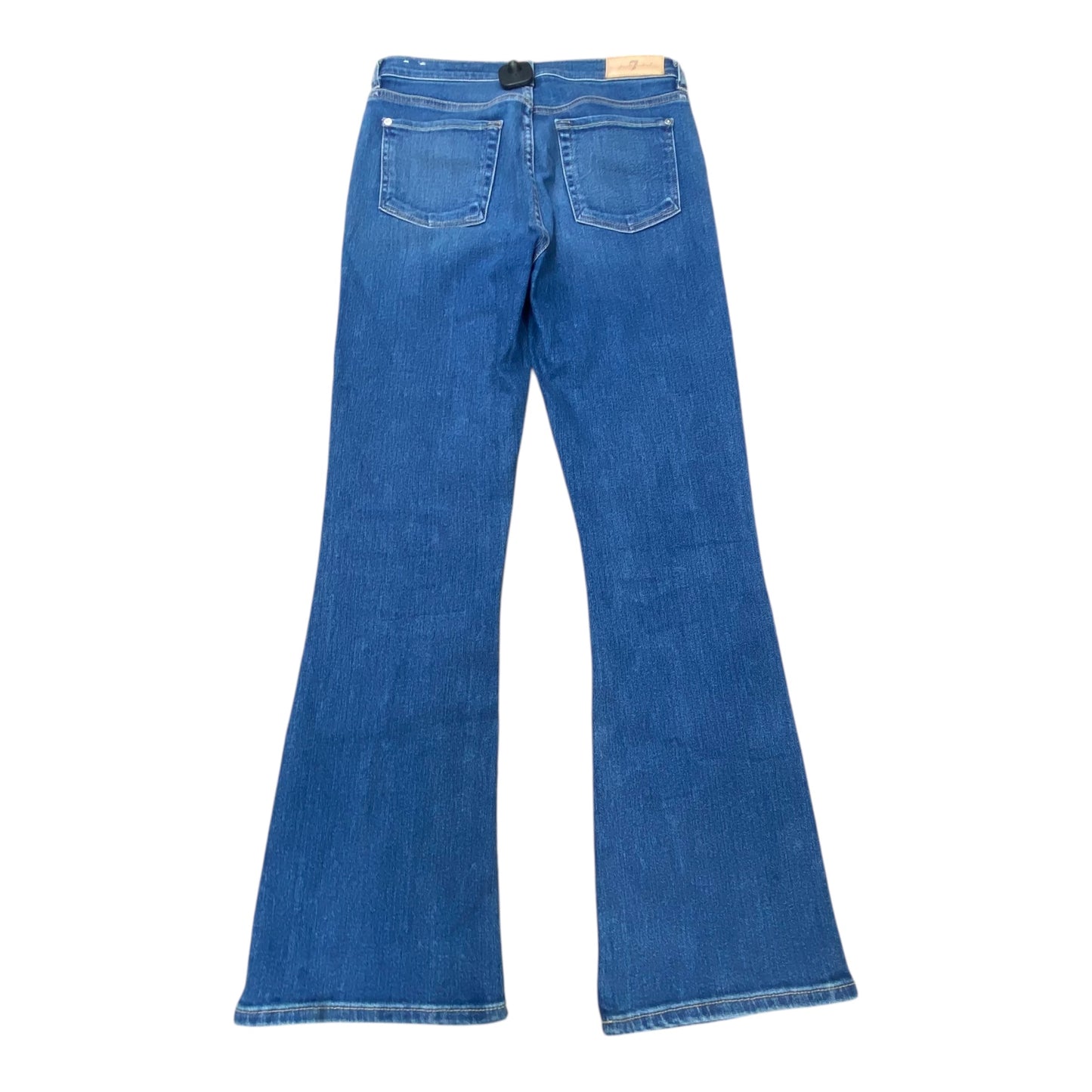Jeans Boot Cut By 7 For All Mankind In Blue Denim, Size:6