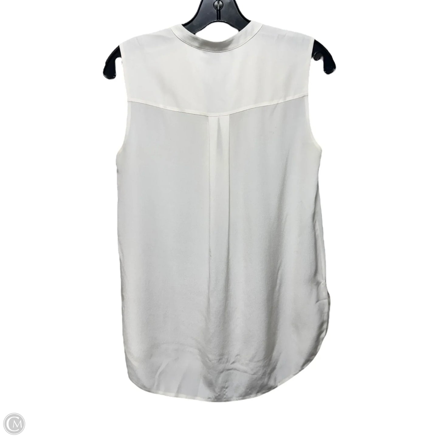 Silk Top Sleeveless By Vince In Cream, Size: 2