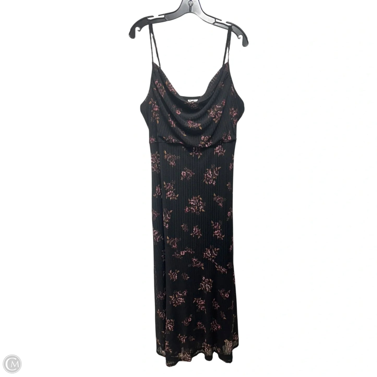 Cowl Neck Dress Casual Maxi By Siren Lily In Floral Pattern, Size: 2x