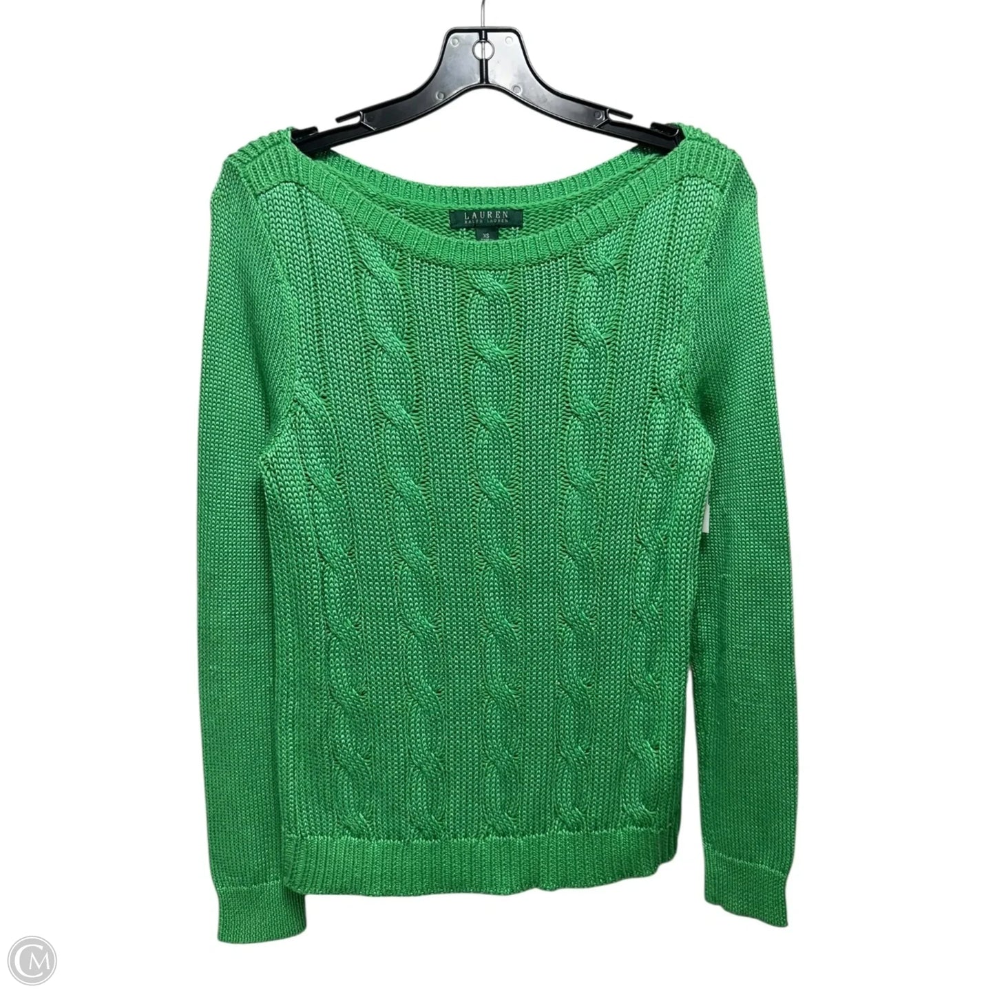 Sweater By Lauren By Ralph Lauren In Green, Size: Xs