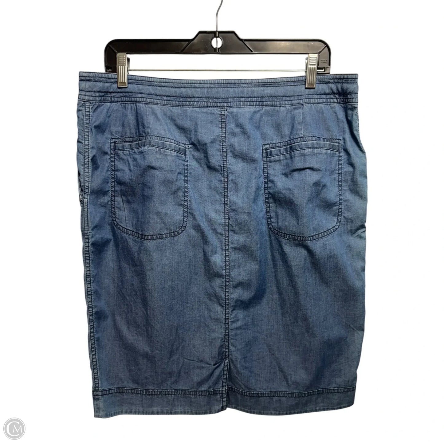 Skirt Midi By Lafayette 148 In Blue Denim, Size: 12