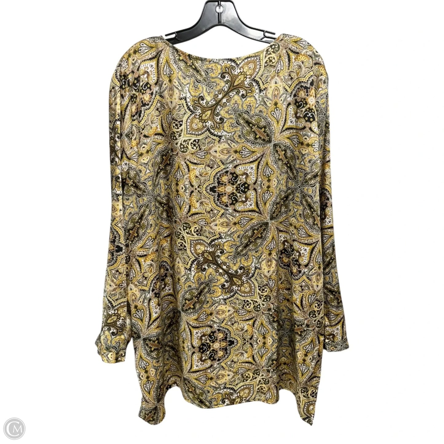 Tunic Long Sleeve By Chicos In Paisley Print, Size: Xxl