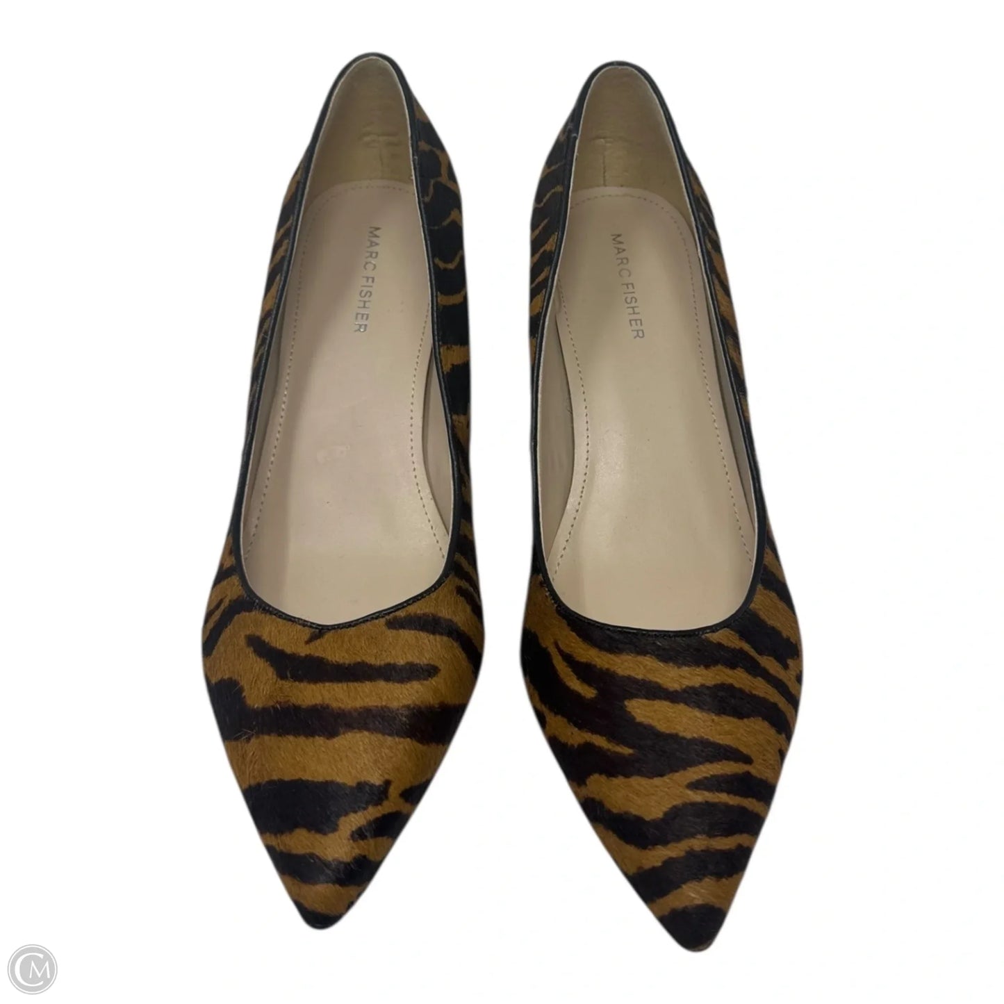 Tiger Shoes Heels Block By Marc Fisher In Animal Print, Size: 9.5