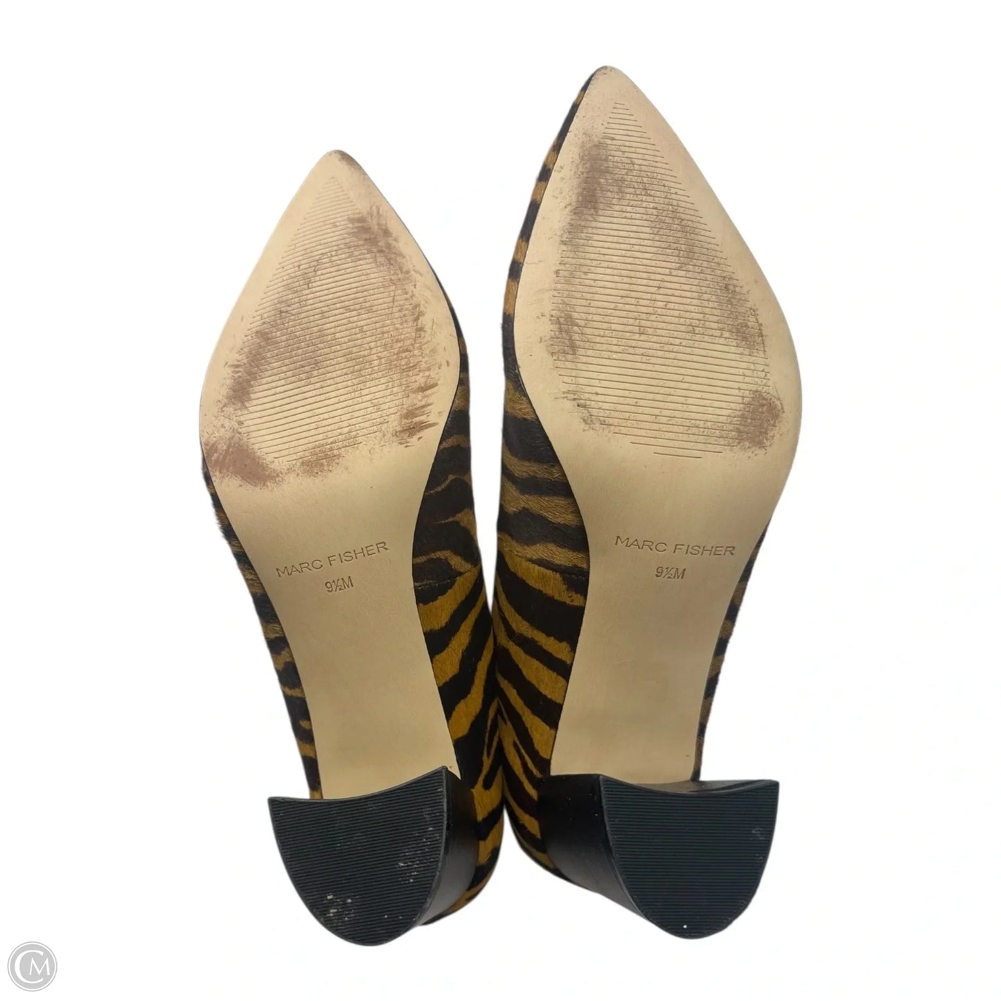 Tiger Shoes Heels Block By Marc Fisher In Animal Print, Size: 9.5