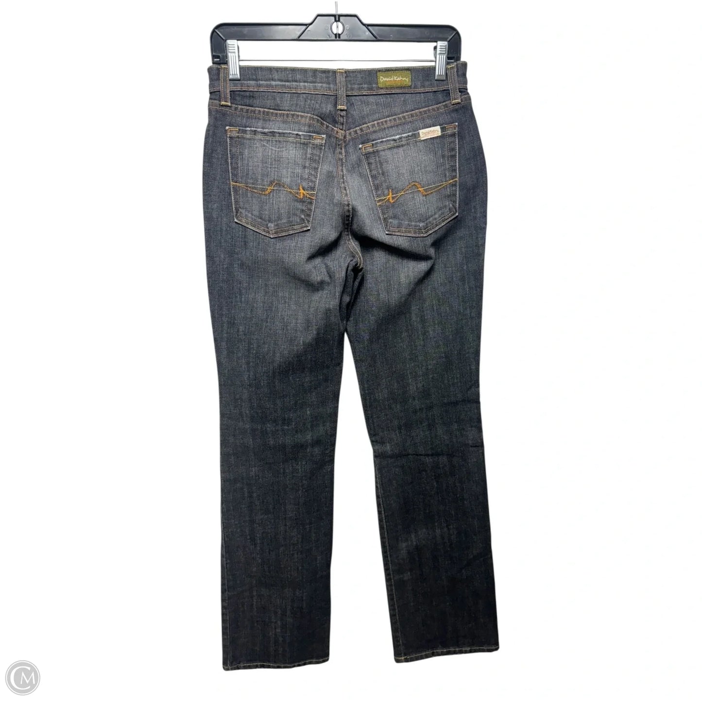 Jeans Straight By David Kahn In Blue Denim, Size: 8
