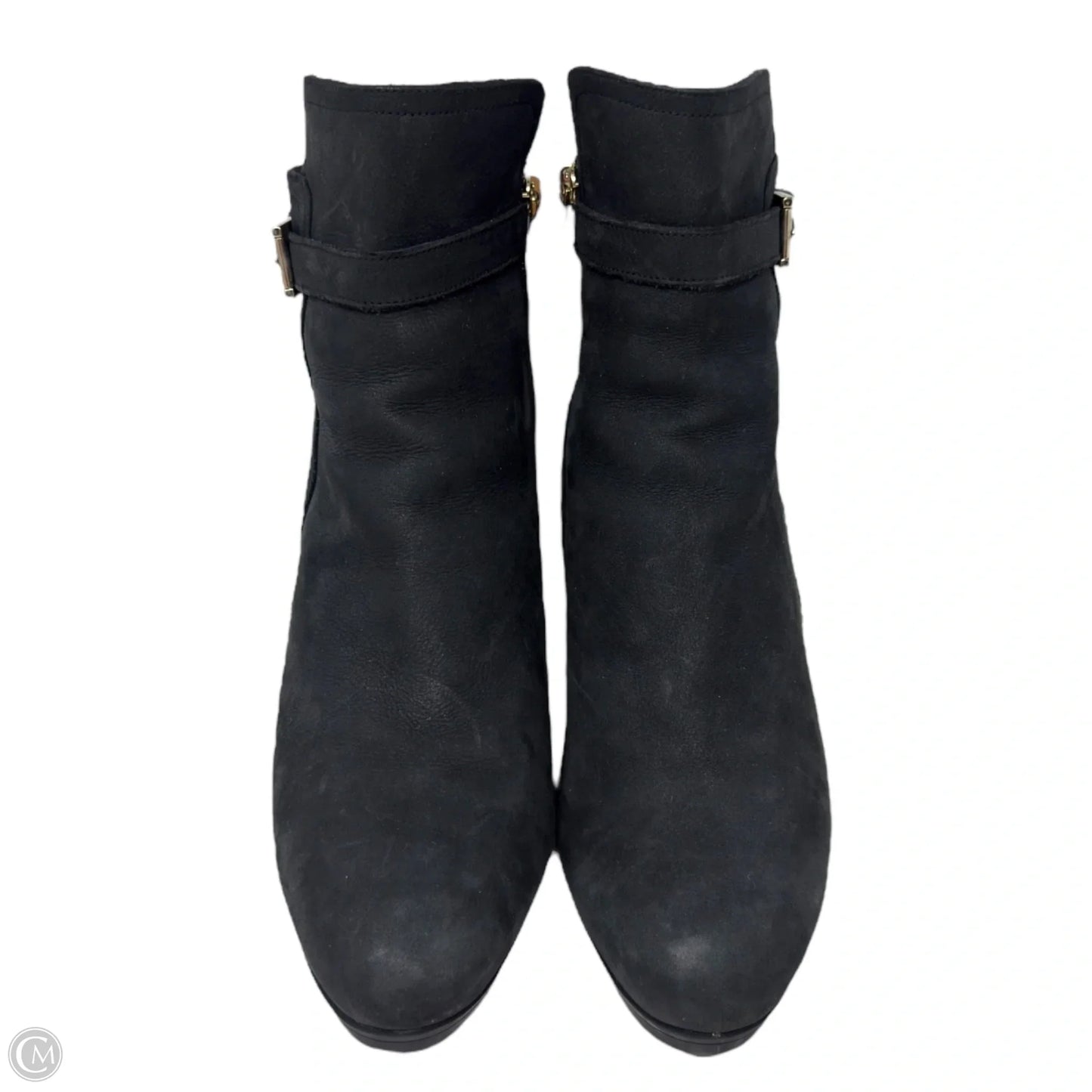 Shearling Lined Leather Heeled Ankle Boots By Fratelli Rossetti In Black, Size: 10