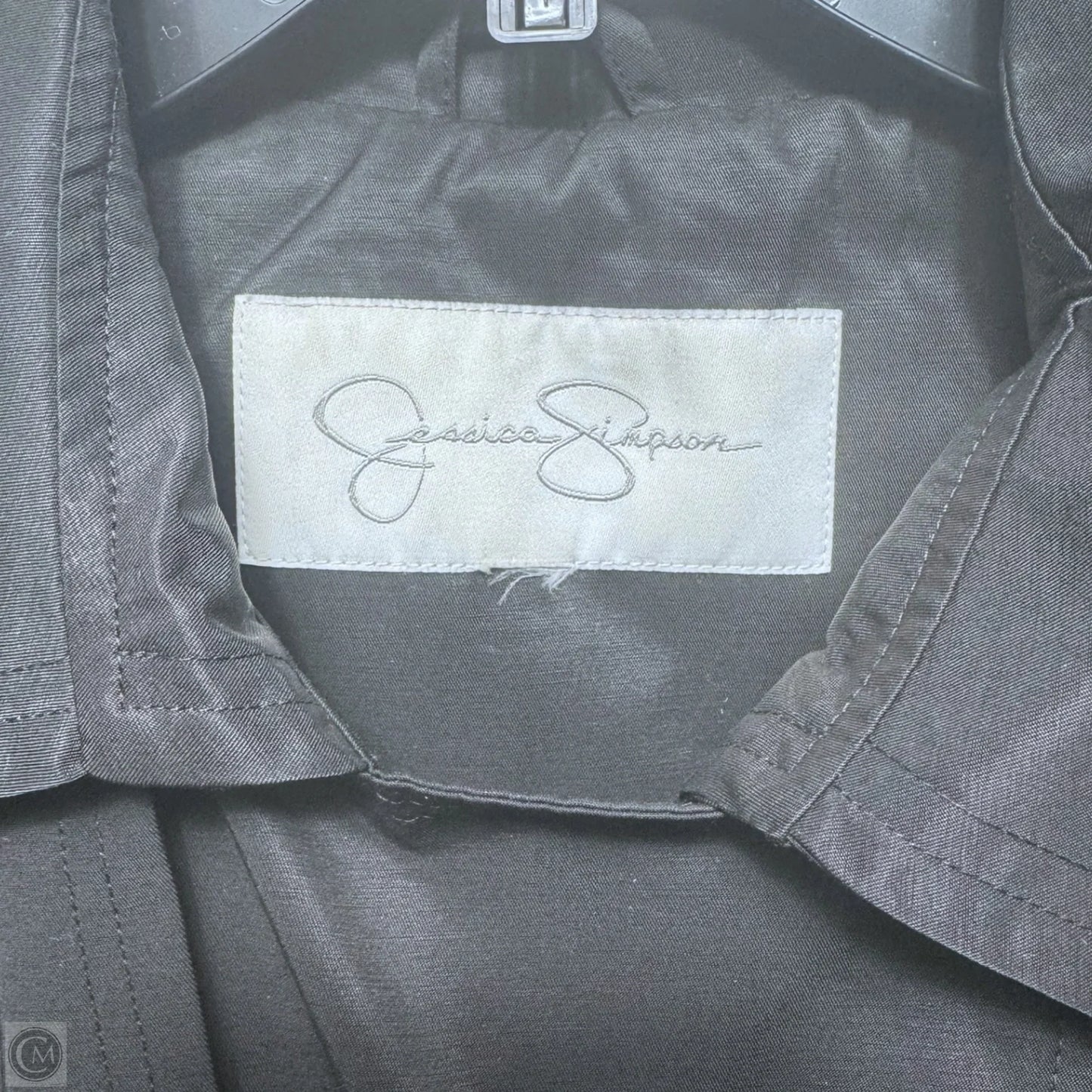 Coat Trench Coat By Jessica Simpson In Black, Size: M Estimated