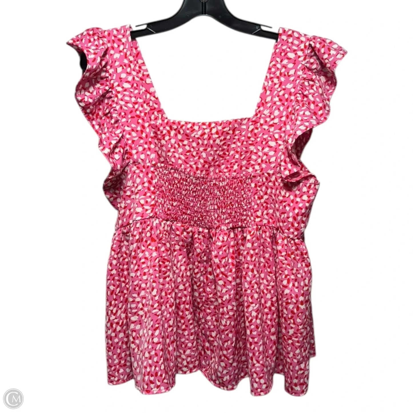 Top Short Sleeve By Thml In Pink, Size: L