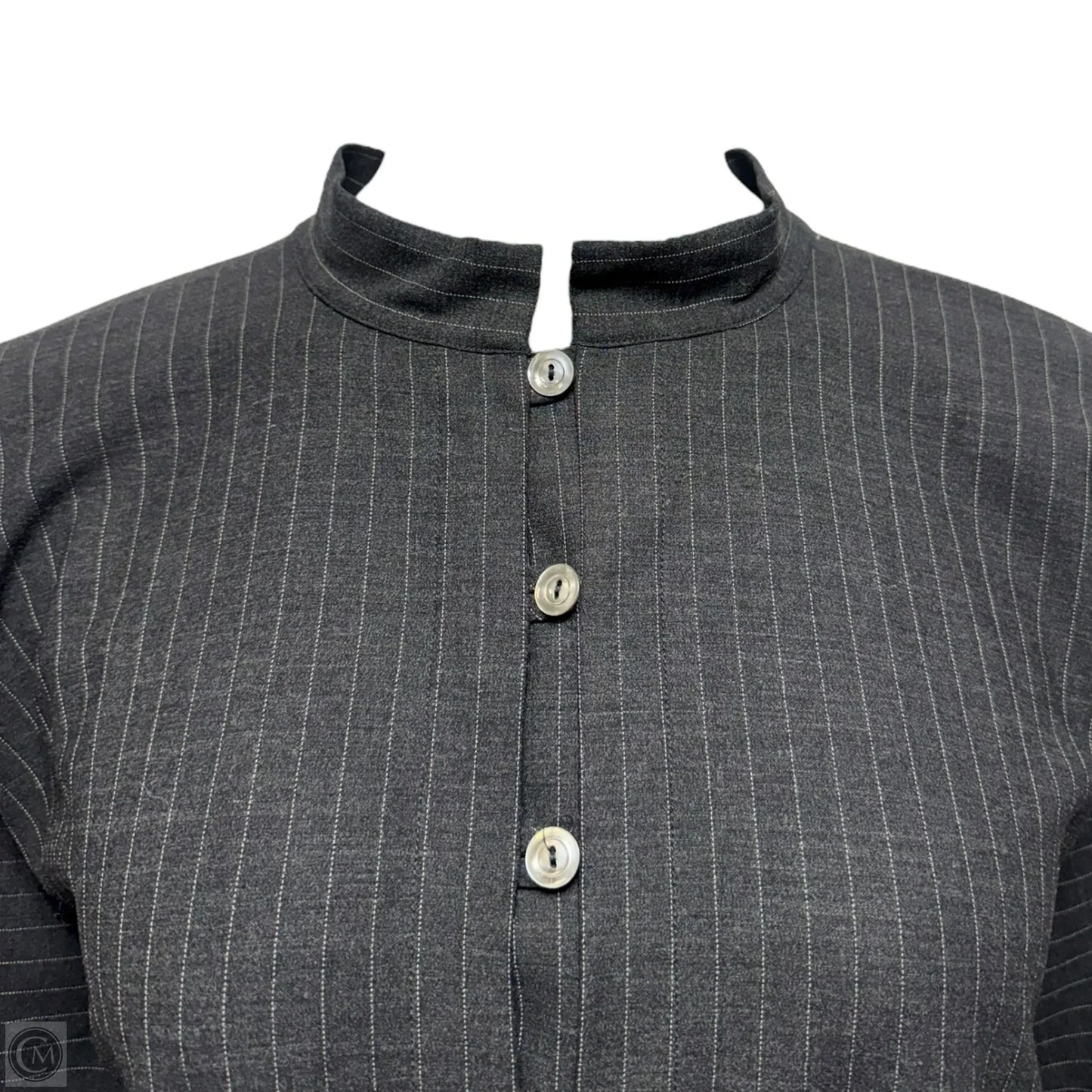 Pinstripe Blazer By Erica Tanov In Striped Pattern, Size: L