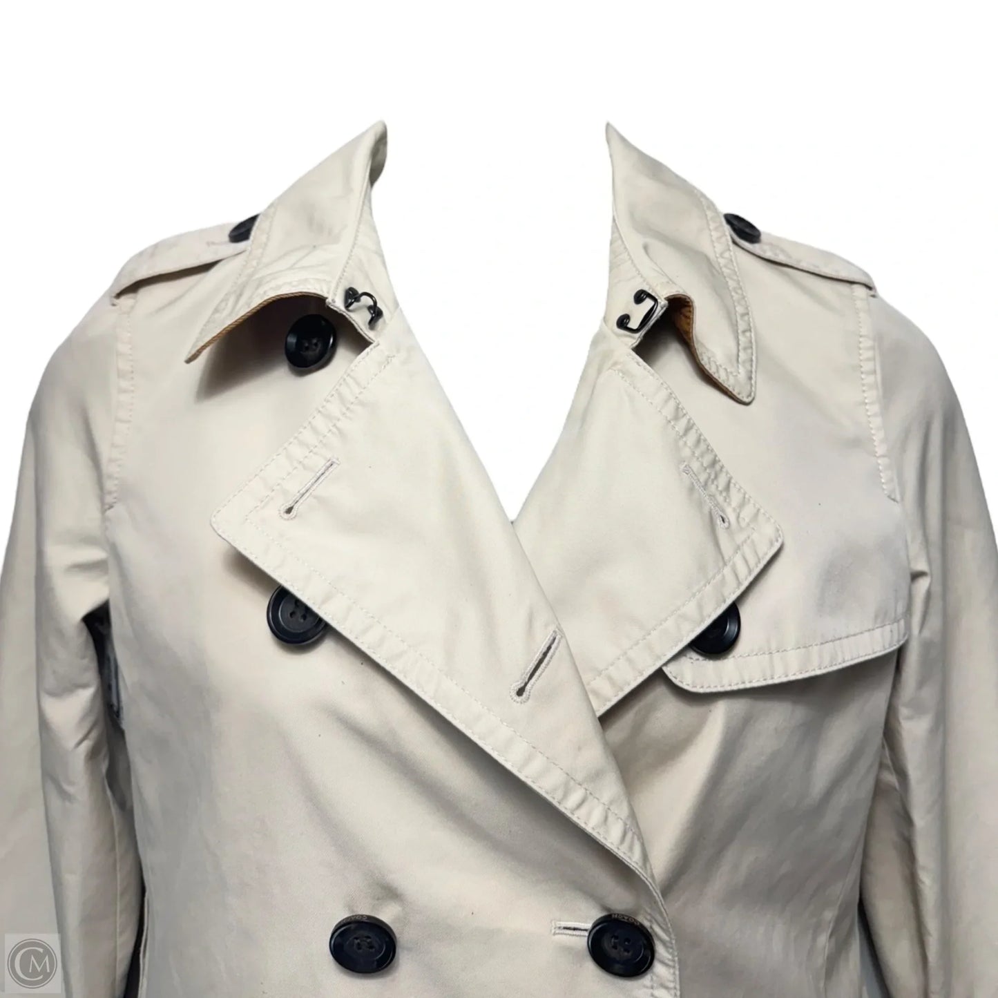 Jacket Designer By Coach In Tan, Size: M