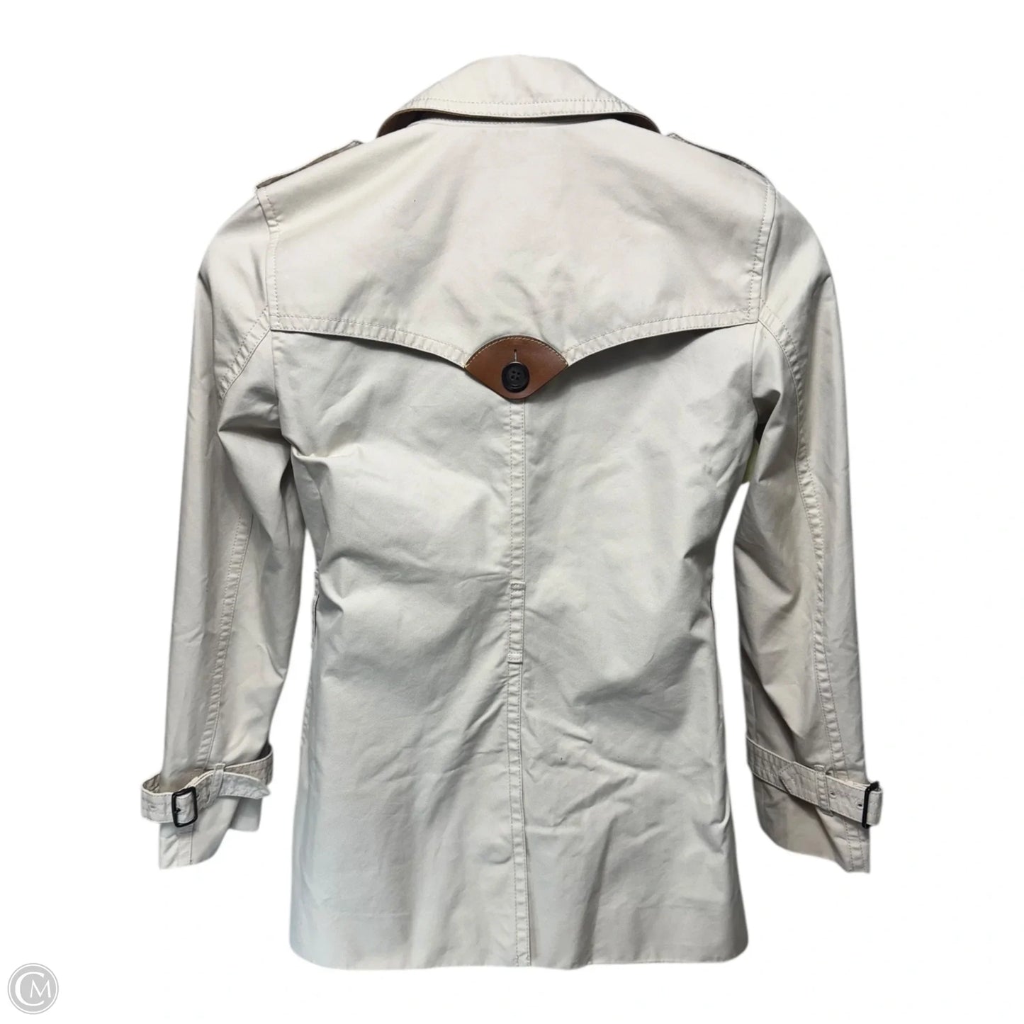 Jacket Designer By Coach In Tan, Size: M