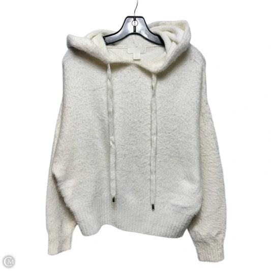 Eyelash Sweatshirt Hoodie By H&m In Cream, Size: Xs
