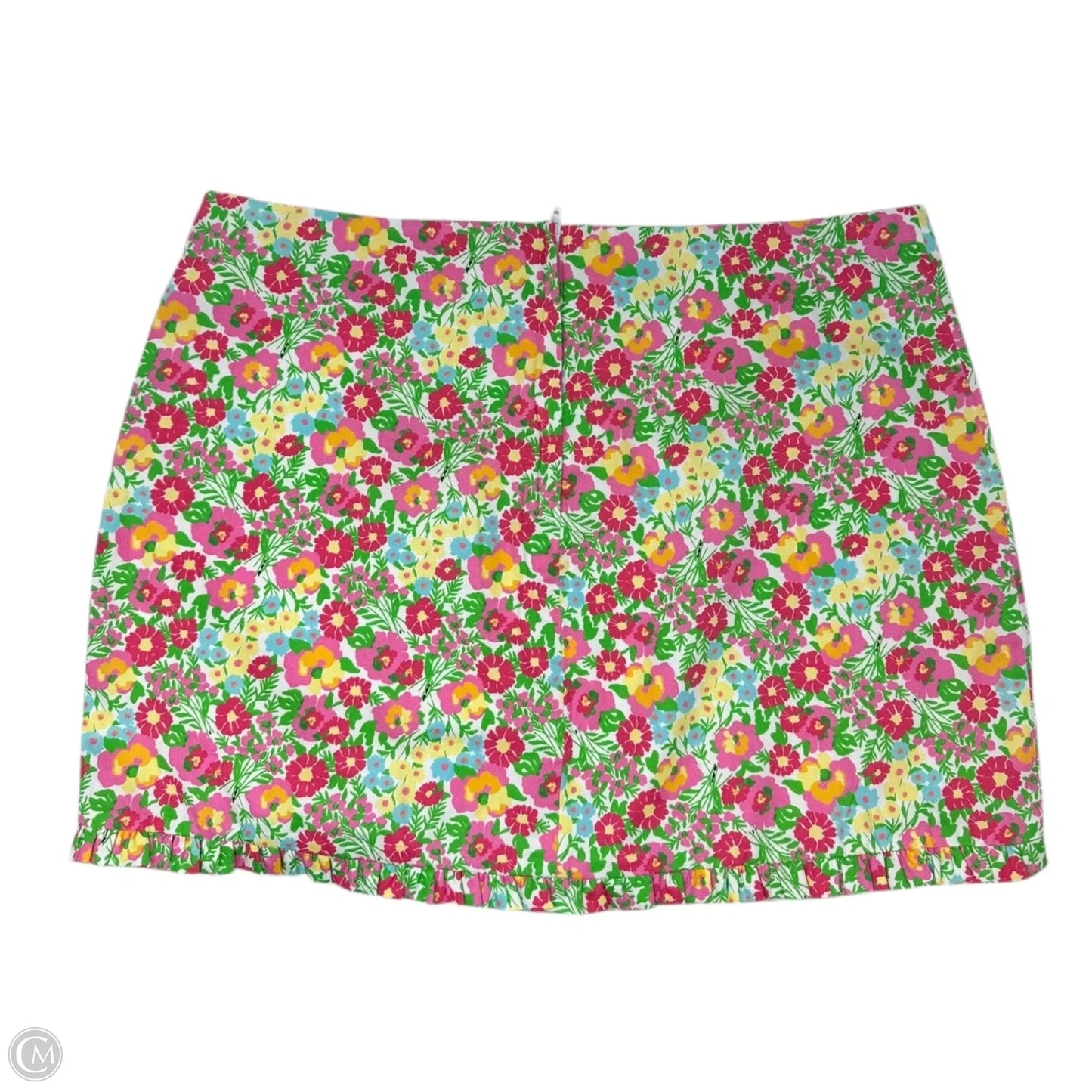 Callie Skirt Designer By Lilly Pulitzer In Resort White Mini Gardens By The Sea, Size: 6