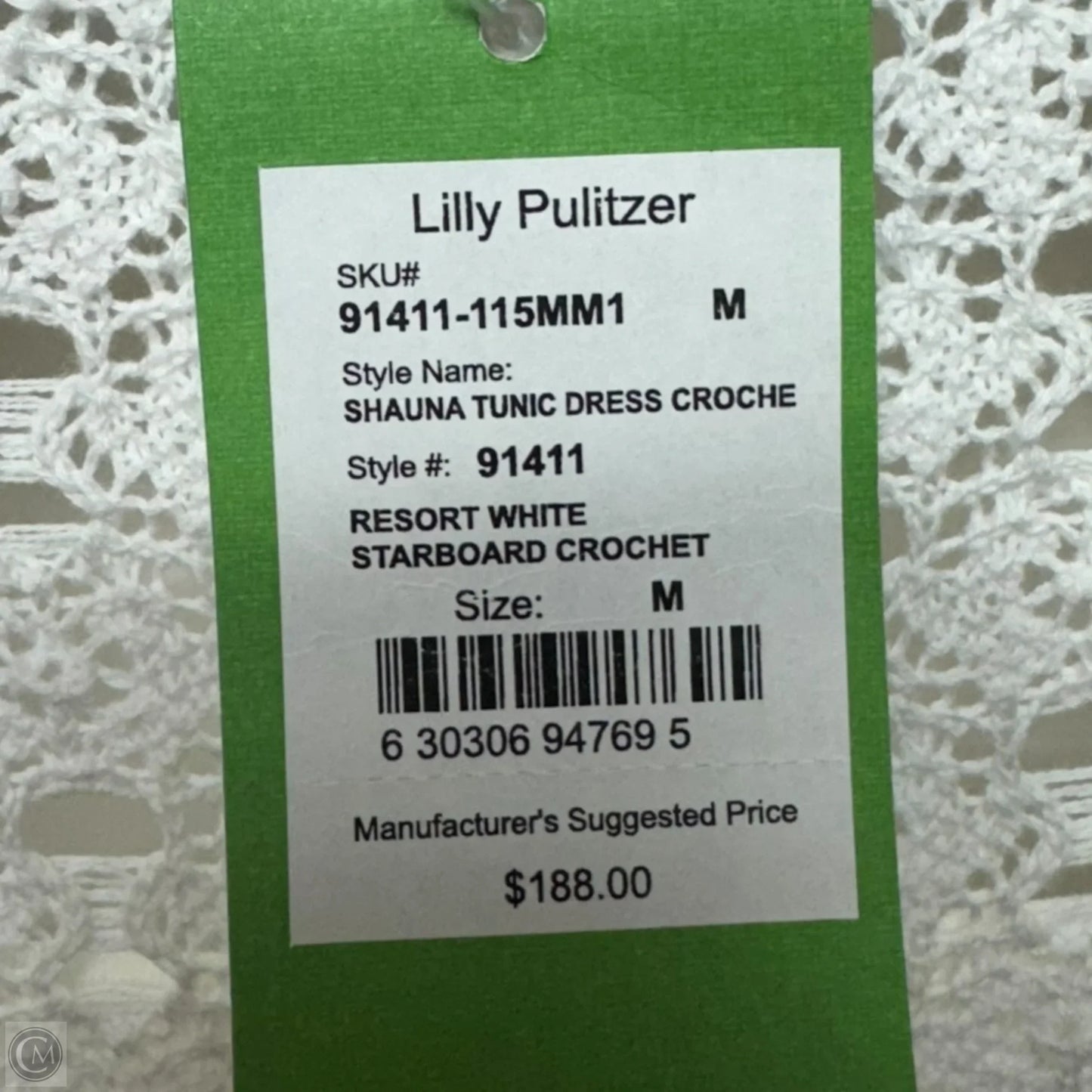 Shauna Crochet Dress Designer By Lilly Pulitzer In White, Size: M