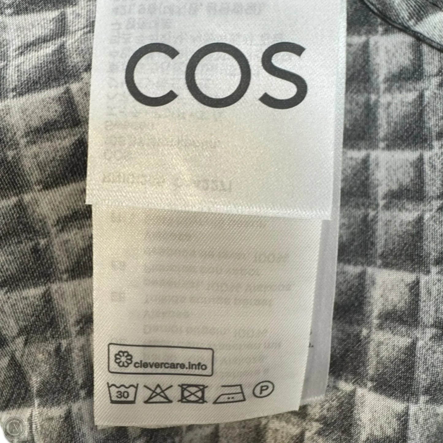 Geometric-Print Maxi Shirt Dress By Cos In Multi-colored, Size: 6