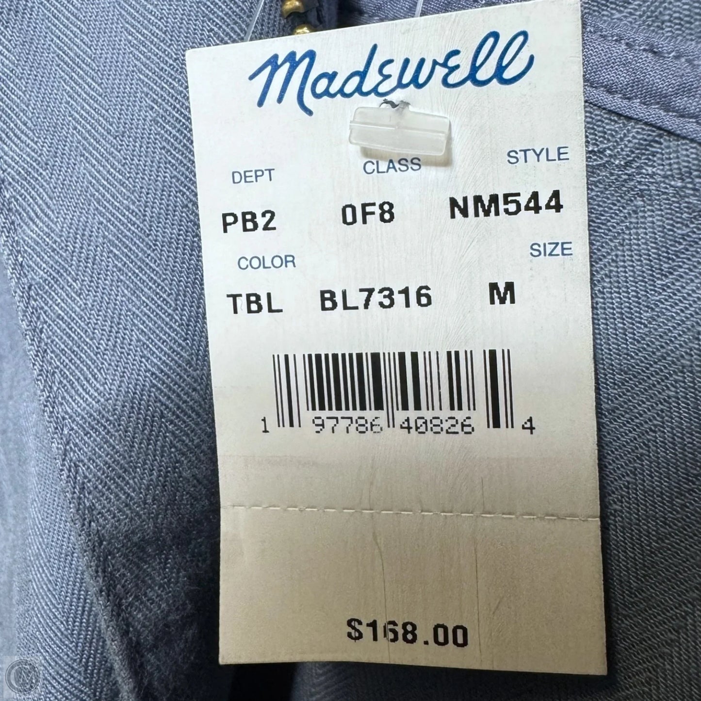 Jacket Utility By Madewell In Blue, Size: M