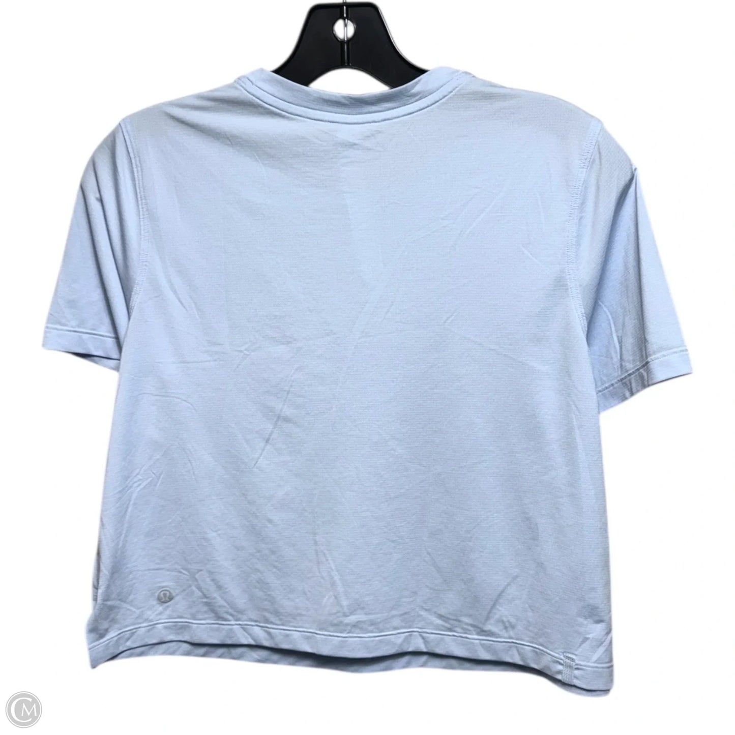 Athletic Top Short Sleeve By Lululemon In Blue, Size: 8