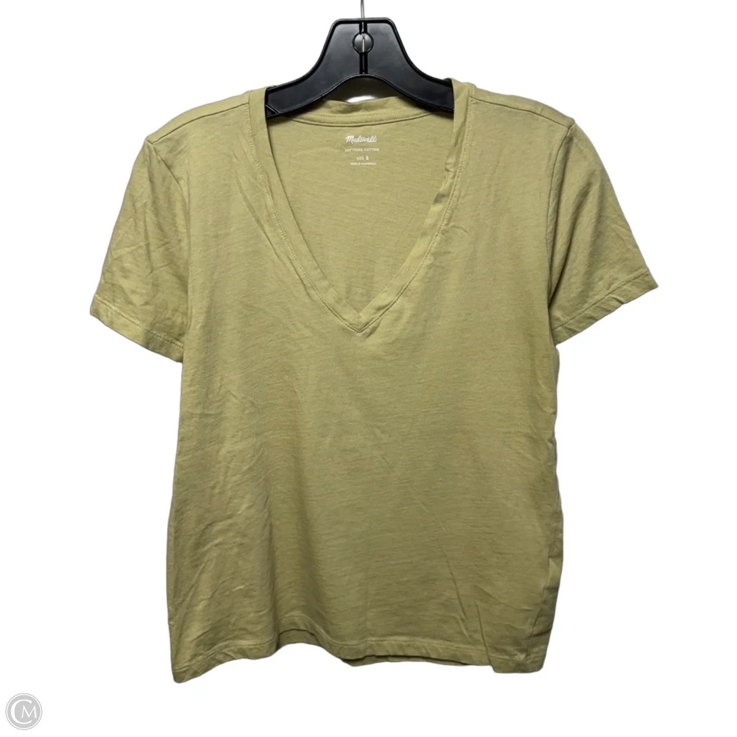 Top Short Sleeve Basic By Madewell In Green, Size: S