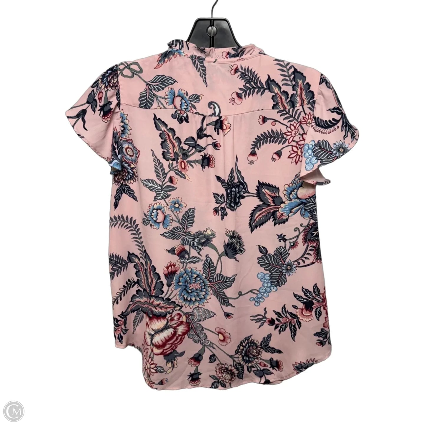 Top Short Sleeve By Loft In Floral Print, Size: Xs