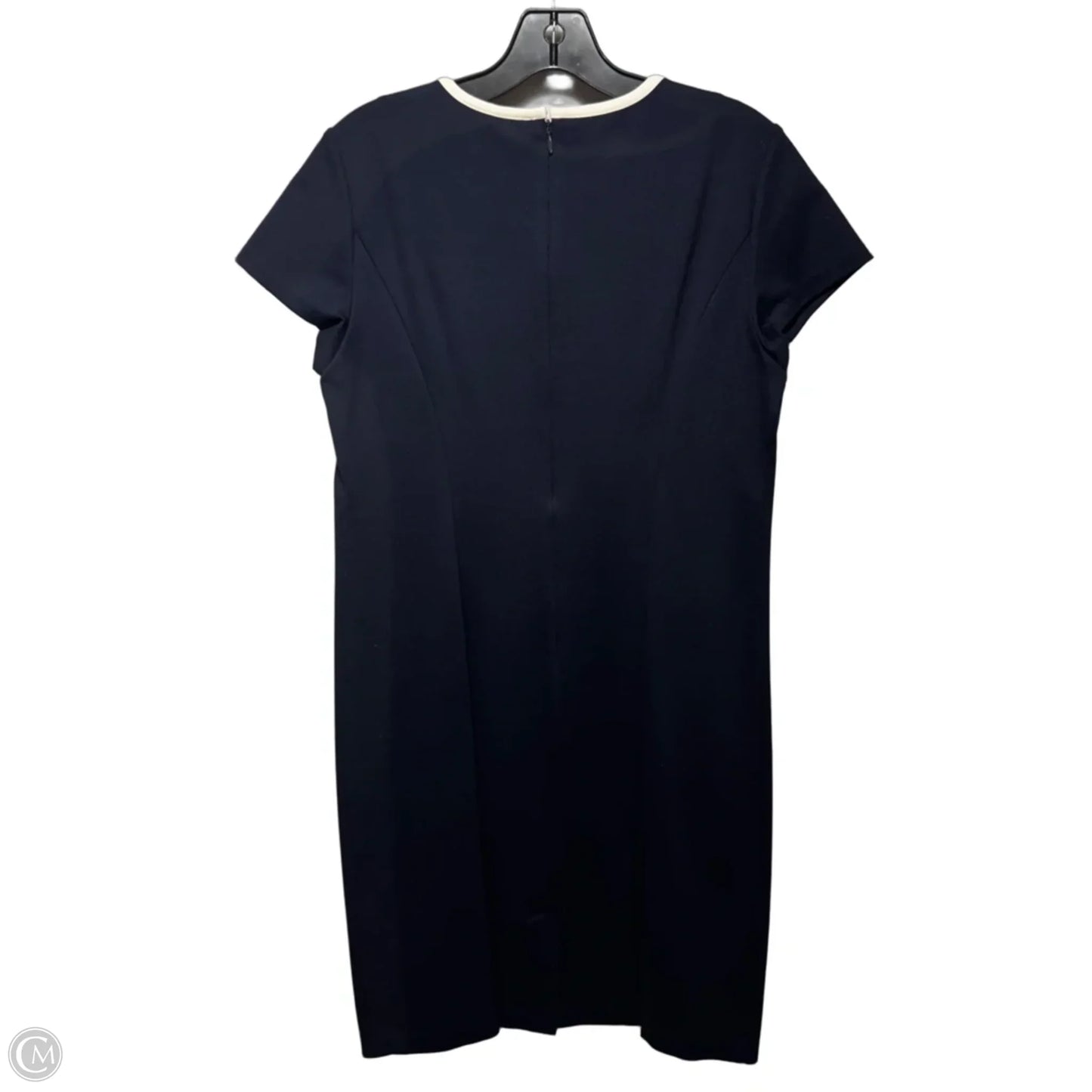 Eyelet Dress Casual Midi By Talbots In Navy, Size: 8p