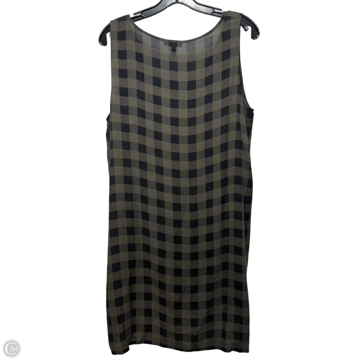 Tunic Sleeveless By Eileen Fisher In Plaid Pattern, Size: L