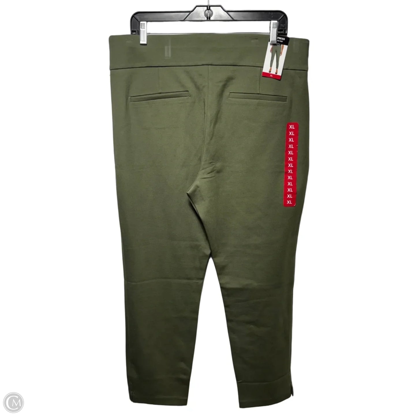 Ponte Pants Leggings By Express In Green, Size: Xl