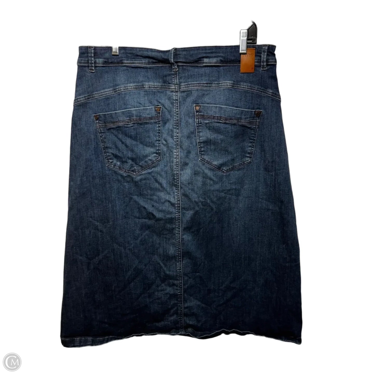 Skirt Midi By C Ro Jeans In Blue Denim, Size: L (44)