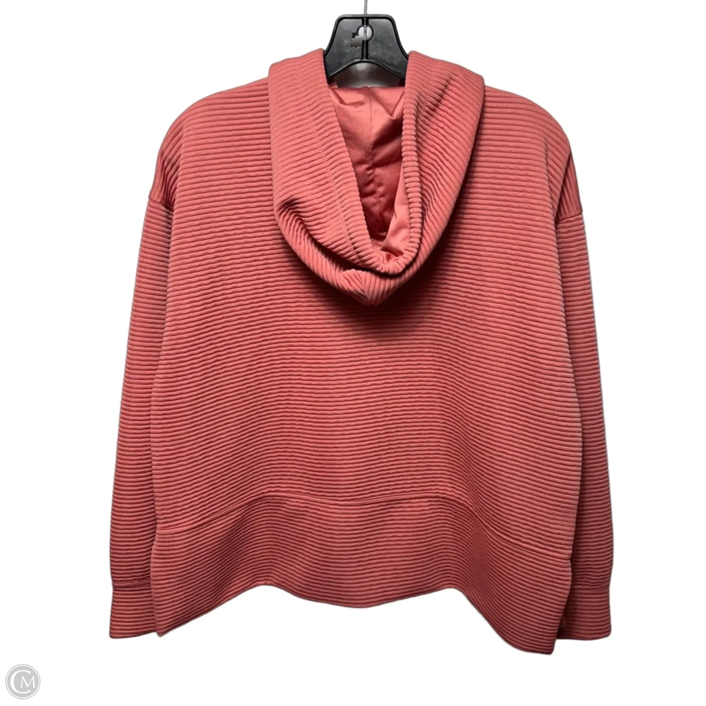 Sweatshirt Hoodie By Dkny In Coral, Size: L