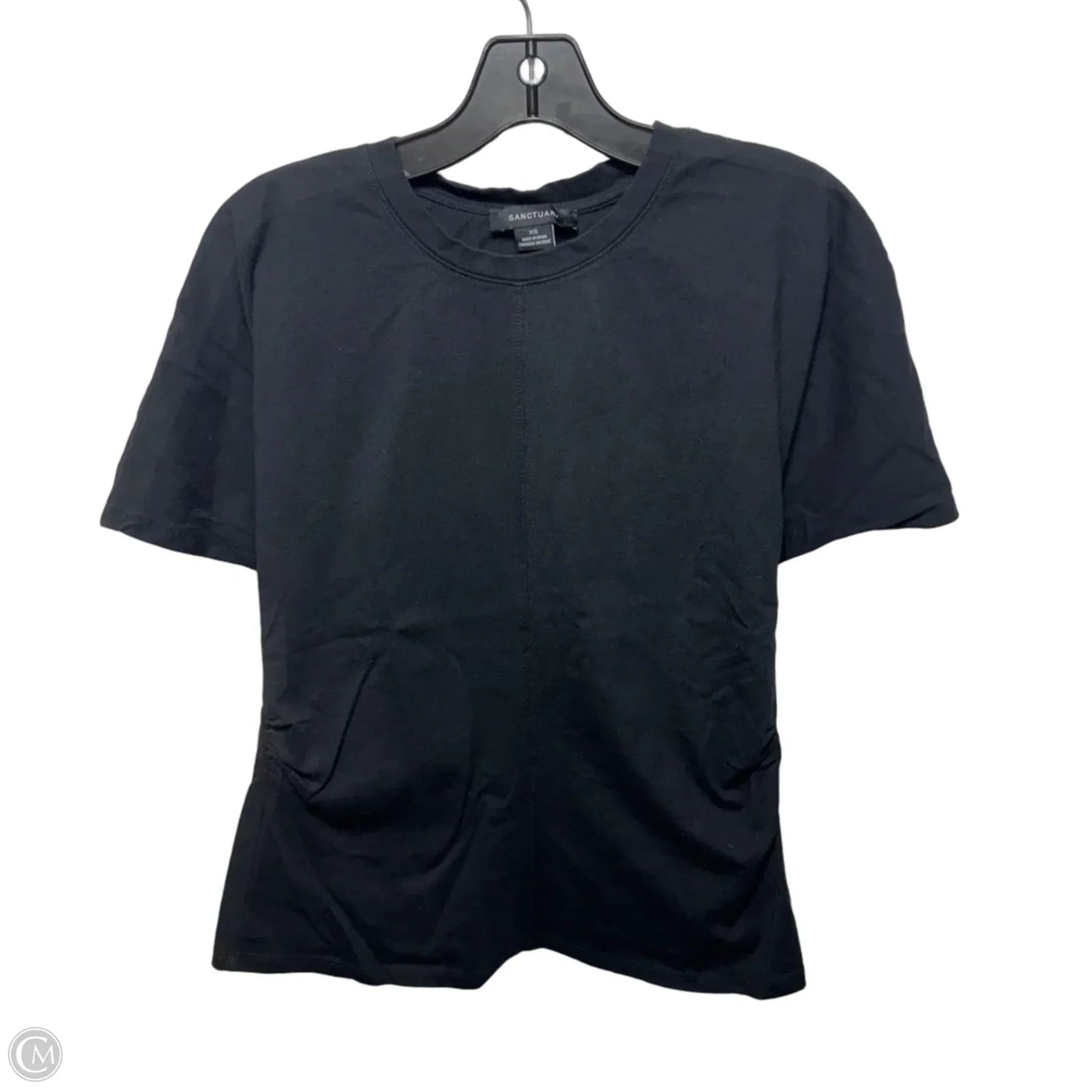 Top Short Sleeve By Sanctuary In Black, Size: Xs
