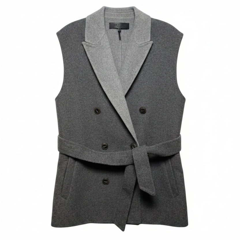 Wool Blend Vest Other By Rag And Bone In Grey, Size: S