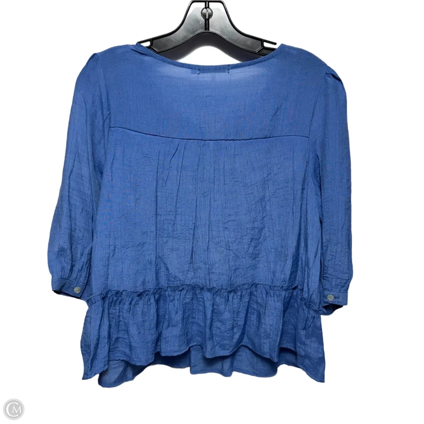 Top Long Sleeve By Figuero & Flower In Chambray, Size: Sp