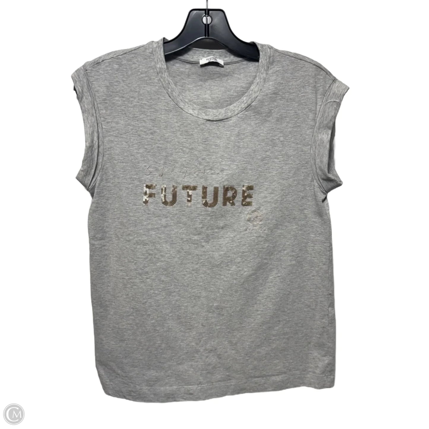 Top Sleeveless By Peserico In Grey, Size: S (42 IT)